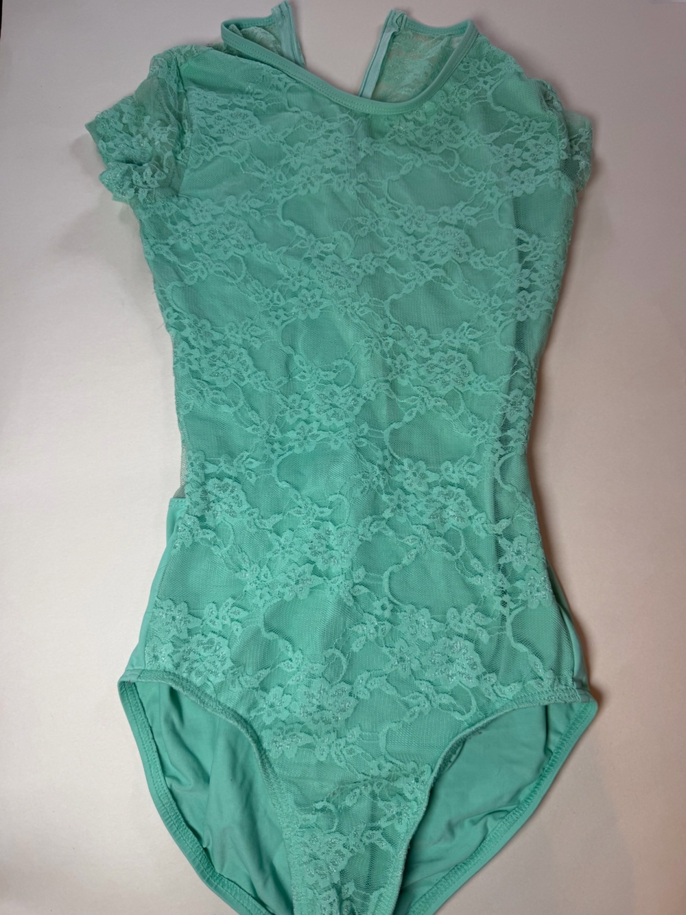 Candie's Mint Lace Bandeau Bodysuit